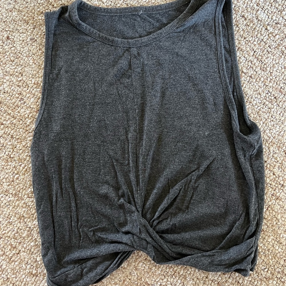 Alo Yoga Cover Tank - Charcoal Grey size M